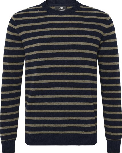 Mads Nørgaard Super Wool Karsten Stripe Knit SKY CAPTAIN/OVERLAND TREK S Mads Nørgaard Super Wool Karsten Stripe Knit SKY CAPTAIN/OVERLAND TREK S