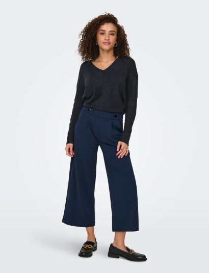 JDY Jdyelanora L/S V-Neck Pullo. Knt Noos - Navy - S