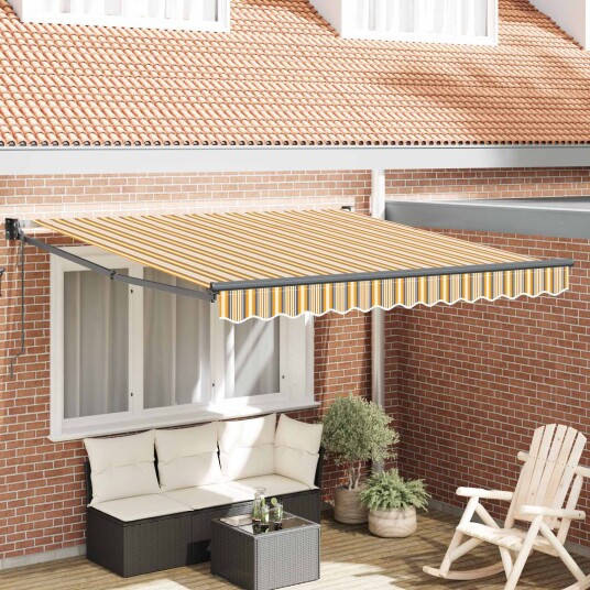 vidaXL Innvendbar Markise Flerfarget 300x250 cm stoff