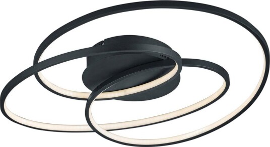 Trio Lighting Gale plafond 60 cm matt svart - Trio Lighting Gale plafond 60 cm matt svart -