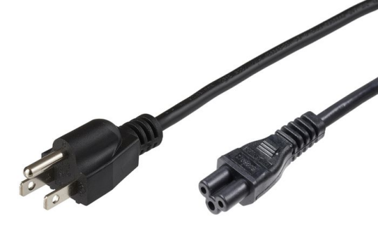 MicroConnect Strømkabel US Type B Til C5 0,5m Svart
