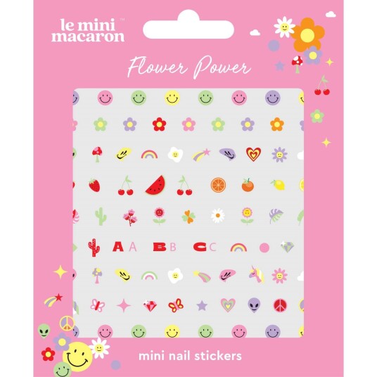 Le Mini Macaron Mini Nail Stickers Flower Power