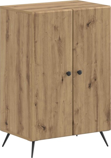 vidaXL Sko Skap BREDA 59,5 x 39,5 x 90 cm Konstruert tre Artisan eik