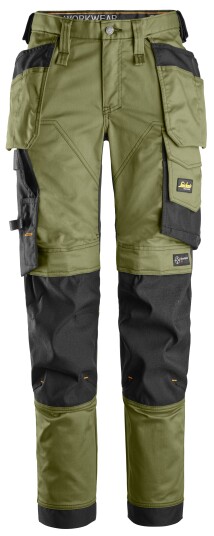 Snickers Workwear 6247-3104 Arbeidsbukse khaki grønn/svart 44, Klær