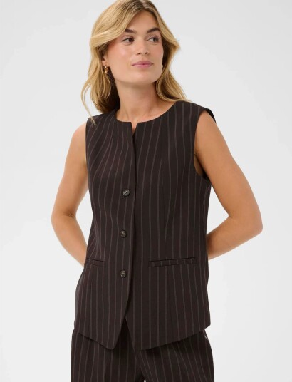 Saint Tropez Panteleasz Vest Brown M