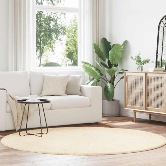  Flossteppe med lang luv NAVARRA krem 200x200 cm polyester 8721158559050