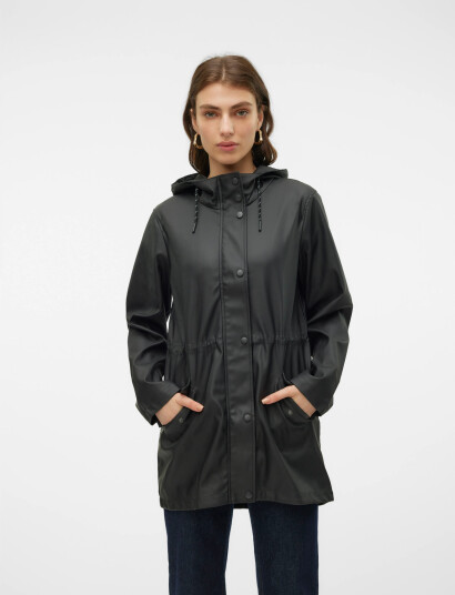 Vero Moda Vmmalou Coated Jacket Noos Black S