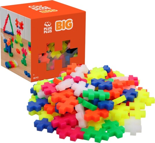 Plus-Plus BIG Neon 100 stk. Plus-Plus BIG Neon 100 stk.