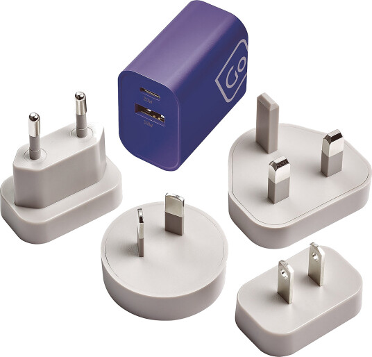 Go Travel Worldwide Usb-A & Usb-C Charger - Blue - ONE SIZE