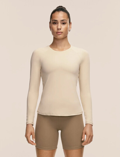 Casall Essential Long Sleeve Beige XL Casall Essential Long Sleeve Beige XL