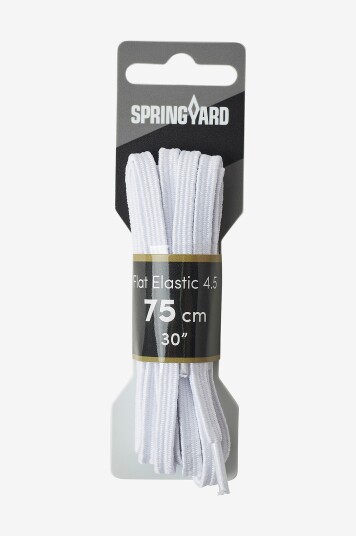 Springyard - Skolisser Flat Elastic 4.5 - Hvit Springyard - Skolisser Flat Elastic 4.5 - Hvit
