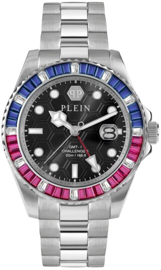 Philipp Plein Herreklokke PWPZA0124 Challenger Sort/Stål Ø44 mm