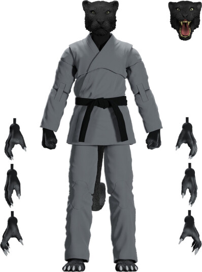 Jiu Jitsu Combat Creatures  Paulo The Panther Action Figure  Gray Gi