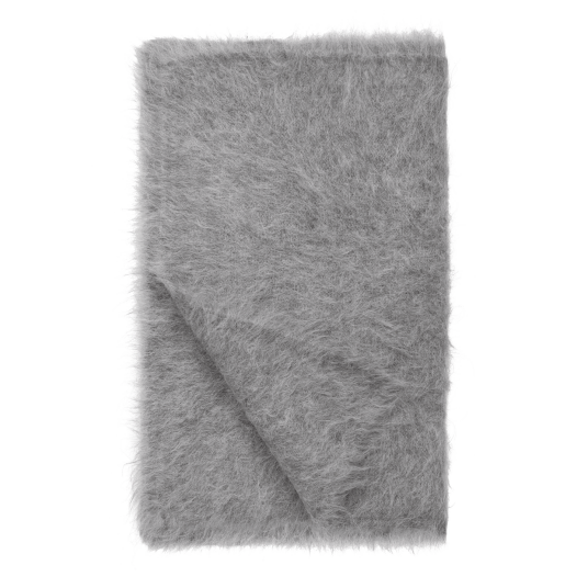 Kiruna Scarf Grey One Size Fury fluffy alpaca scarf