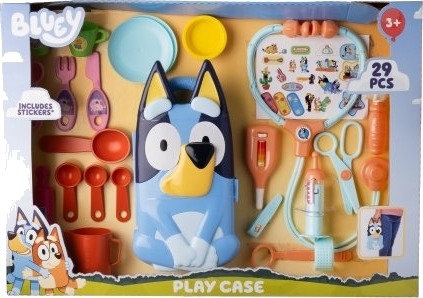 Bluey Kombi-Lekesett med 29 Deler - Doktor- og Serviseveske