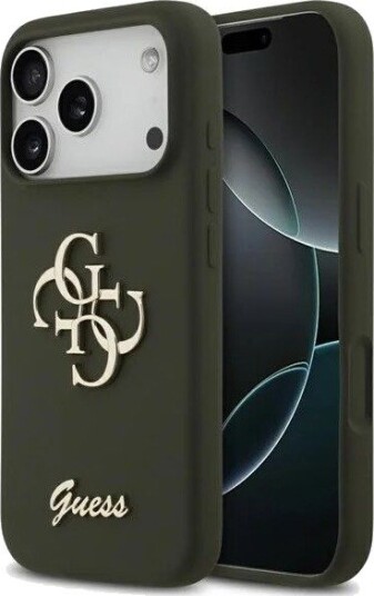GUESS Silicone Big 4G Script Case for iPhone 17 Pro Max - Green