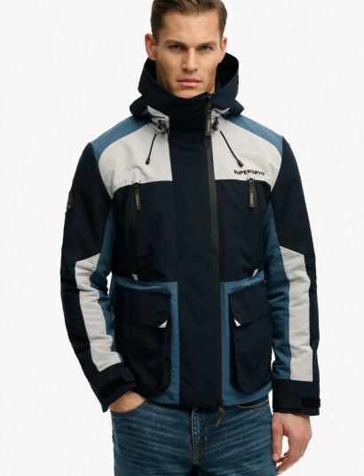 Superdry Hood Colour Block Windbreaker Multi/patterned XXXL