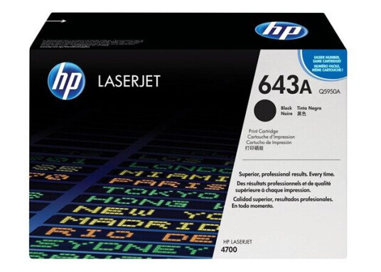 HP 643A - Laser toner Svart HP 643A - Laser toner Svart