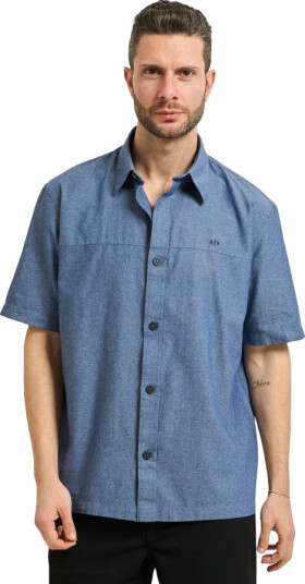 Armani Exchange Herre Skjorter Blå XL,