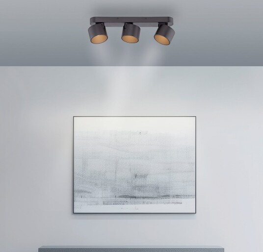 Taklampe PURE Cup dimmbar Svart Stue Metall Moderne 18 16.5 Svart