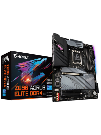 GIGABYTE Z690 AORUS ELITE DDR4 - Intel Z690 - Intel LGA1700 socket - DDR4 RAM - ATX GIGABYTE Z690 AORUS ELITE DDR4 - Intel Z690 - Intel LGA1700 socket - DDR4 RAM - ATX