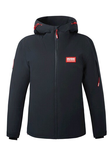 Huski Wear Jr Ski Jacket Solid Black 122 Skijakker Huski Wear Jr Ski Jacket Solid Black 122 Skijakker