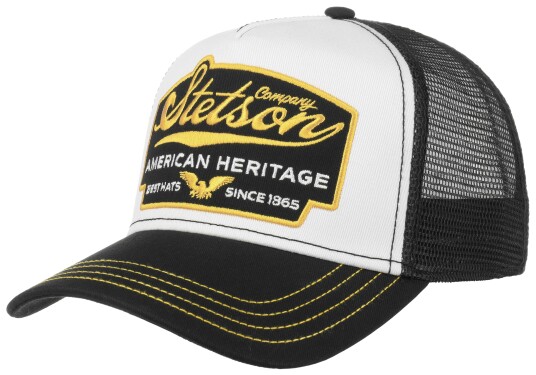 Stetson TRUCKER CAP AMERICAN HERITAGE  BLACK