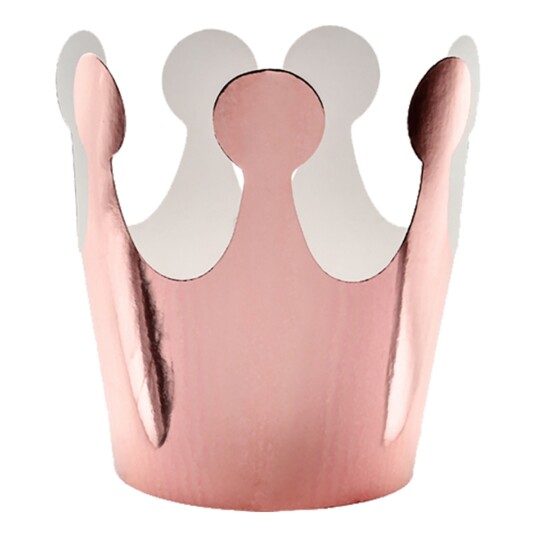 PartyDeco Partyhatter Krone Rosa - 6-pakning PartyDeco Partyhatter Krone Rosa - 6-pakning
