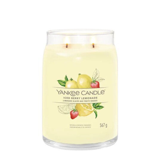 Yankee Candle Signature Large Iced Berry Lemonade 567 g Duftlys