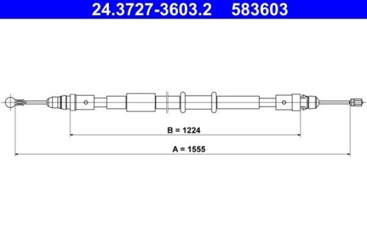 Tautrekk, håndbremse ATE 24.3727-3603.2