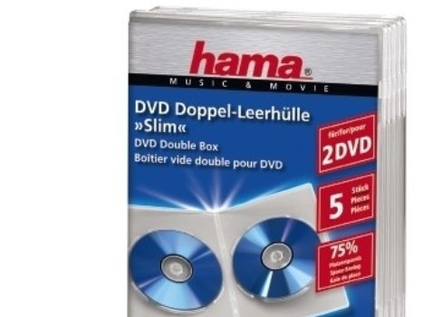 Hama Double Dvd Jewel Case Slim 5  Transparent 2 Disker Gjennomsiktig