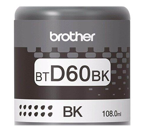 Brother BT D60BK - High Yield - Black Ink - Blekkrefill Svart