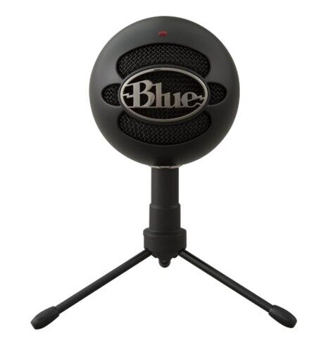Blå Mic Snowball iCE USB Microphone for Mac and PC - Svart