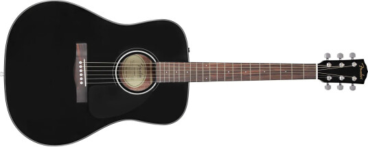 Fender Cd-60 Dread V3 Ds Black, Walnut Fingerboard