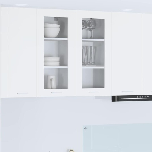  Hengende skap Riga 2 pcs Hvit 40 x 31 x 80 cm Konstruert tre