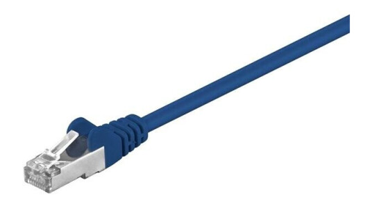 Goobay 0,5 m Cat 5e SF/UTP Nettverkskabel Blå