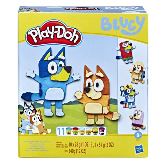 Hasbro Play-Doh - Bluey Make N Mash Costumes Hasbro Play-Doh - Bluey Make N Mash Costumes
