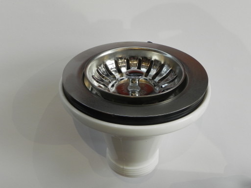 1,1/2"X115 kjøkkenavløpsventil med plugg