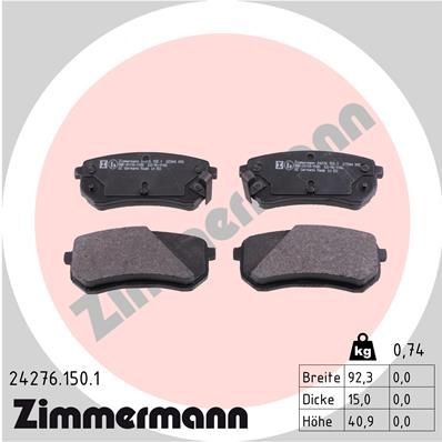 Bremseklosser ZIMMERMANN 24276.150.1
