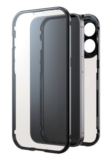 Black Rock 360° Glass Deksel til iPhone 15 Pro - Svart, Støtsikkert og Ripebestandig Black Rock 360° Glass Deksel til iPhone 15 Pro - Svart, Støtsikkert og Ripebestandig