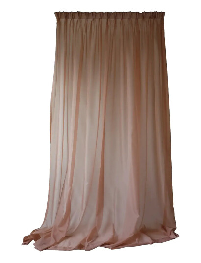 Mimou Sheer Hotel Curtain Double Width - Brown - 290X290