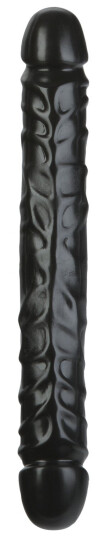 Doc Johnson Jr. Veined Dobbeldildo       - Svart