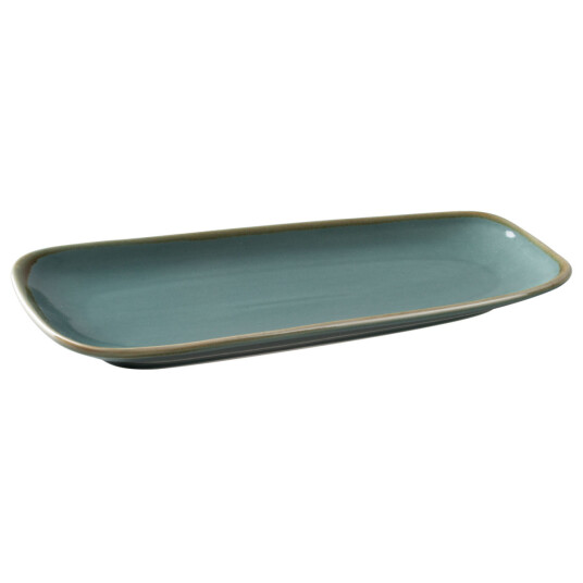 PULSIVA Serveringsfat Glaze 2.0; 33.5x17x4 cm (LxBxH); Blå; Rektangulær; 4 Stykk / Forpakning