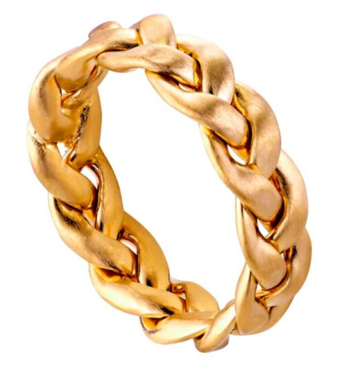 Jane Kønig Flet Ring 18 kt. Gullbelagt sølv JK0004R-G_52 - Dame - 925 sterling silver