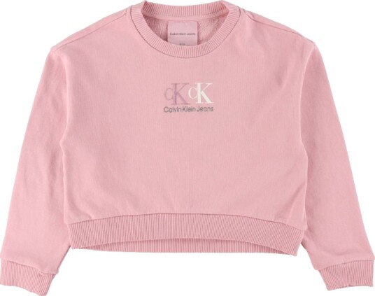 Calvin Klein Collegegenser Beskåret HWK Resirkulert Broa Calvin Klein 16 år 176 Collegegenser Rosa