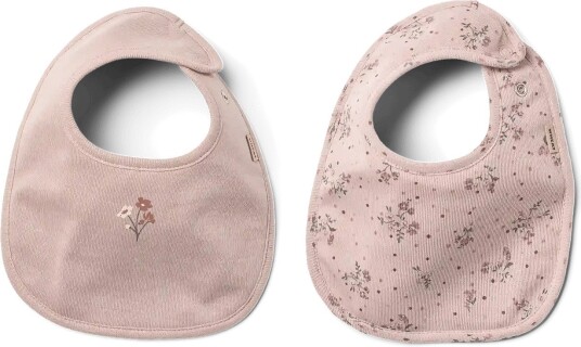 Wheat 2 Bib Taylor - LILAC FLOWERS - One Size