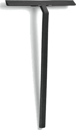 Rim skrape m/holder 30 cm svart
