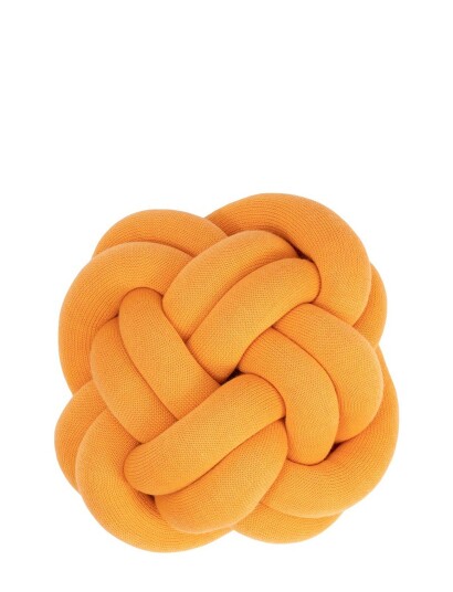 Design House Knot Cushion Orange Design House Stockholm APRICOT ONE SIZE