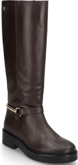 Tommy Hilfiger Th Stud Leather Knee Riding Boot Brown 42 Tommy Hilfiger Th Stud Leather Knee Riding Boot Brown 42