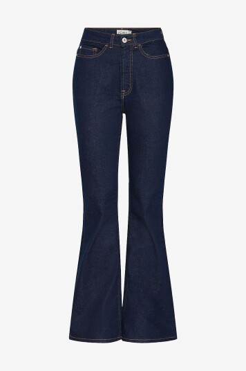 Ichi Jeans ihTwiggy Flaired High Waist Blå